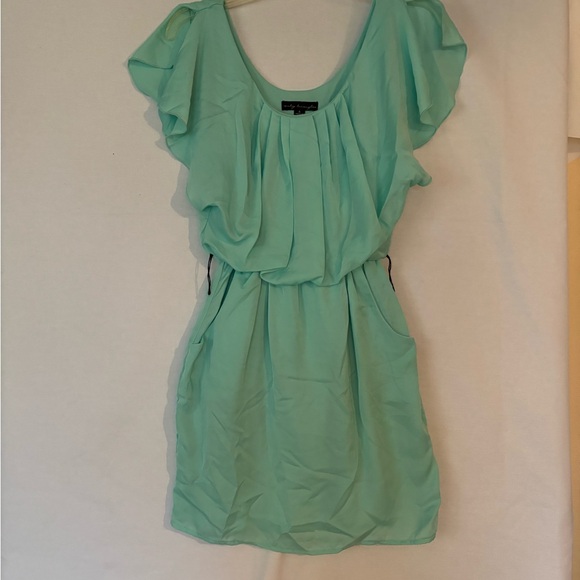 Mint Green Ruffle Dress - Picture 7 of 7